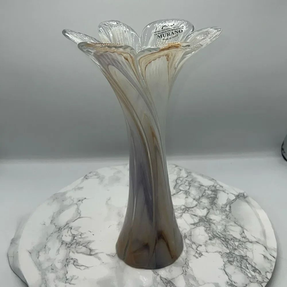MURANO Made In Italy Glass Vase-New!